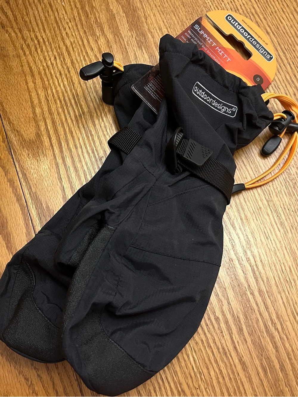 NWT Outdoor Designs Black Summit Mittens - Weatherproof Gloves S